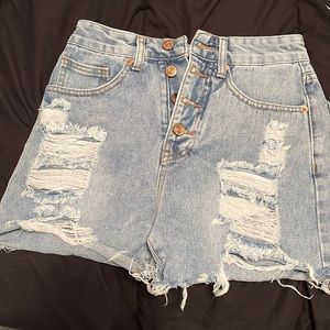 Shein denim shorts